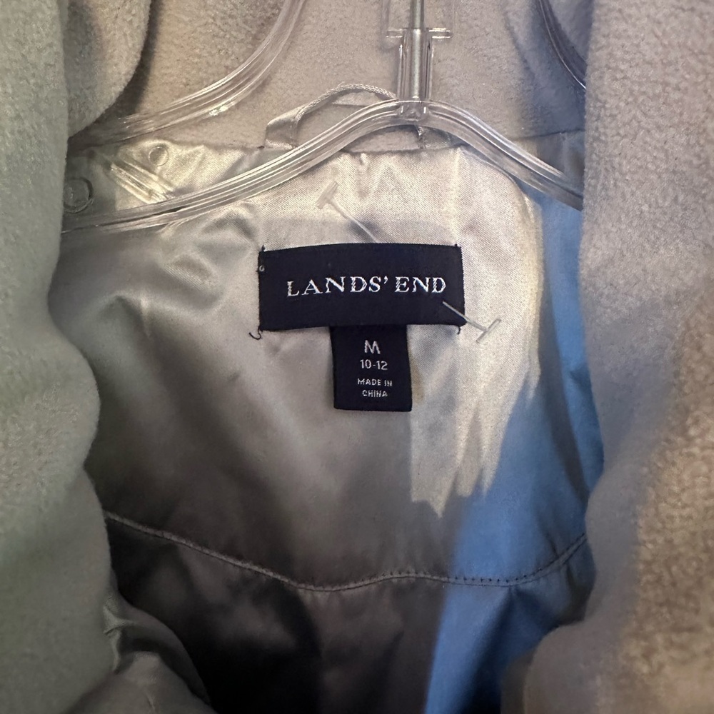 Lands' End Silver Puffer Vest - Picture 2 of 5